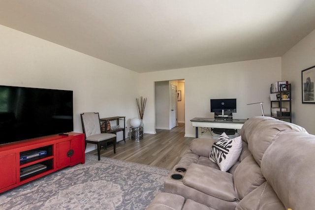 8725 N Fielding Rd, Bayside, WI 53217 - living room with wood finished floors and baseboards