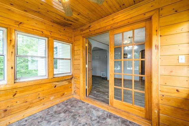 2941 Plover Rd, Wisconsin Rapids, WI 54494 - unfurnished sunroom with healthy amount of natural light and arched walkways