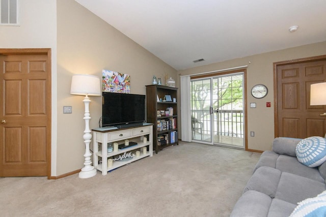 3910 S 92nd St Unit 3910, Milwaukee, WI 53228 - living area with carpet floors and vaulted ceiling