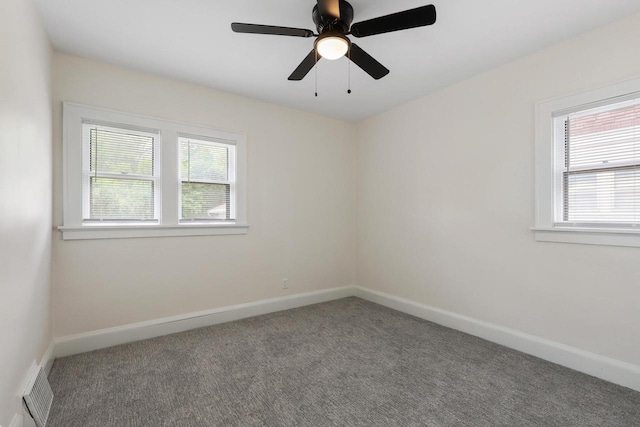 4423 N 30th St Unit 4425, Milwaukee, WI 53209 - spare room with healthy amount of natural light, carpet floors, and a ceiling fan