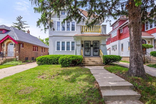 4423 N 30th St Unit 4425, Milwaukee, WI 53209 - view of front of property with a front yard
