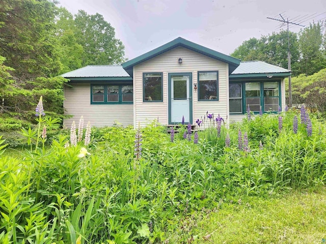 36805 N County Highway J, Bayfield, WI 54814 - view of front of home with a metal roof and a sunroom