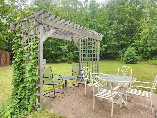36805 N County Highway J, Bayfield, WI 54814 - view of patio featuring a pergola