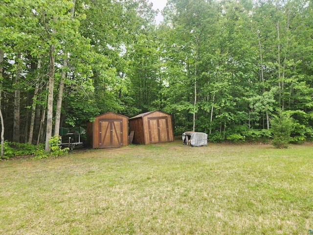 36805 N County Highway J, Bayfield, WI 54814 - view of grassy yard with a shed