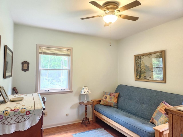 36805 N County Highway J, Bayfield, WI 54814 - bedroom with wood finished floors and a ceiling fan