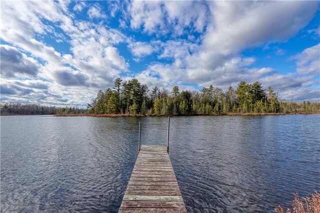 7766 Thunder Point Rd, Hayward, WI 54843 - dock area with a water view