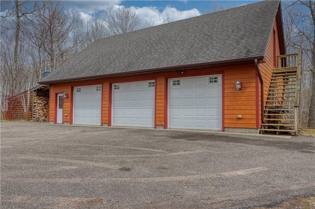 7766 Thunder Point Rd, Hayward, WI 54843 - view of detached garage