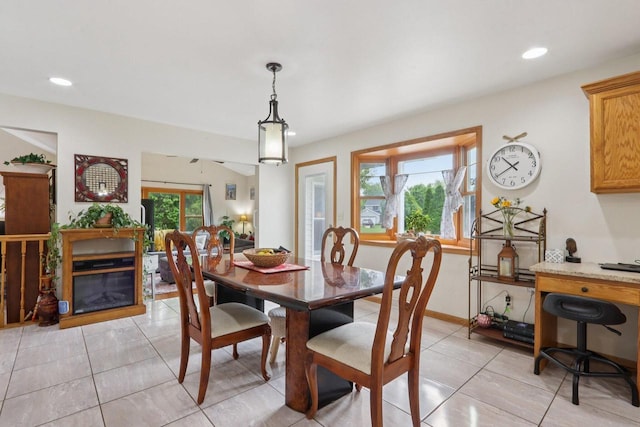 7170 S Countryside Dr, Franklin, WI 53132 - dining area featuring recessed lighting and light tile patterned floors