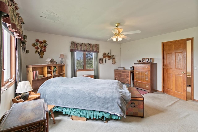 N2485 County Road Ii, Columbus, WI 53925 - carpeted bedroom featuring ceiling fan