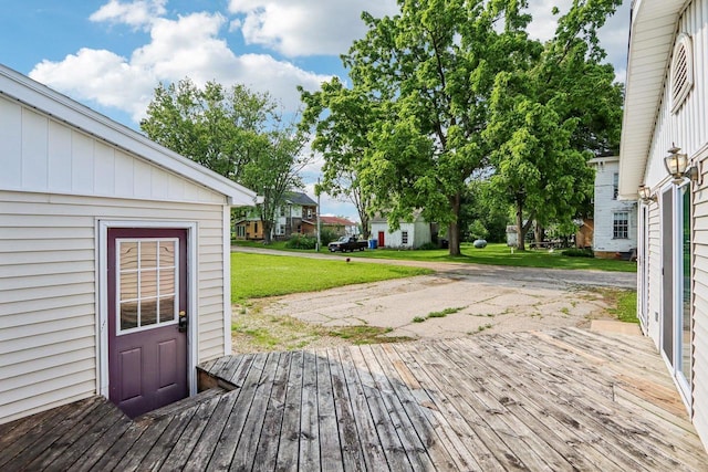 1383 Range Trl, Verona, WI 53593 - wooden deck featuring a lawn