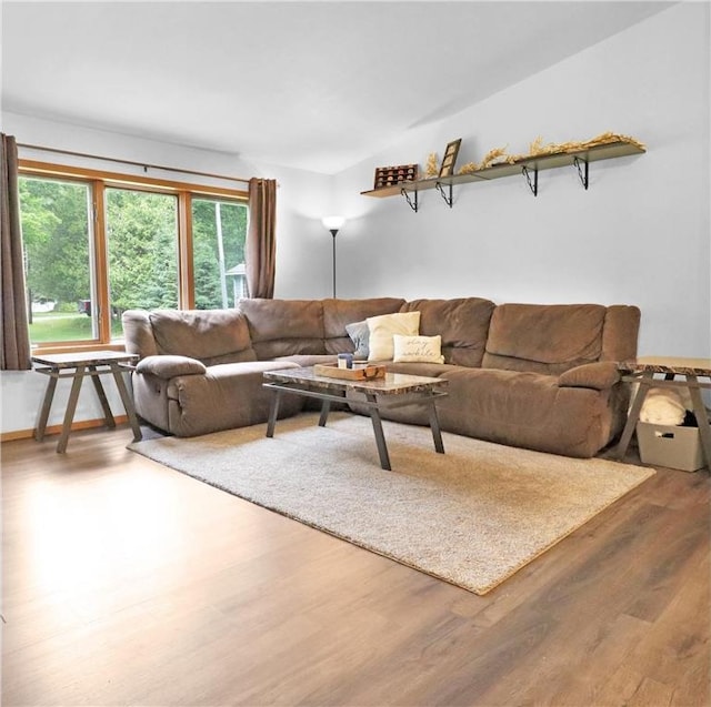 112 S 3rd St, Luck, WI 54853 - living room featuring wood finished floors