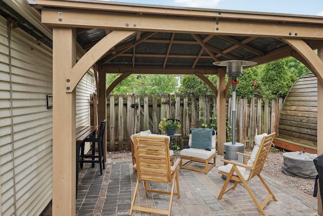 3154 N 82nd St, Milwaukee, WI 53222 - view of patio featuring a gazebo
