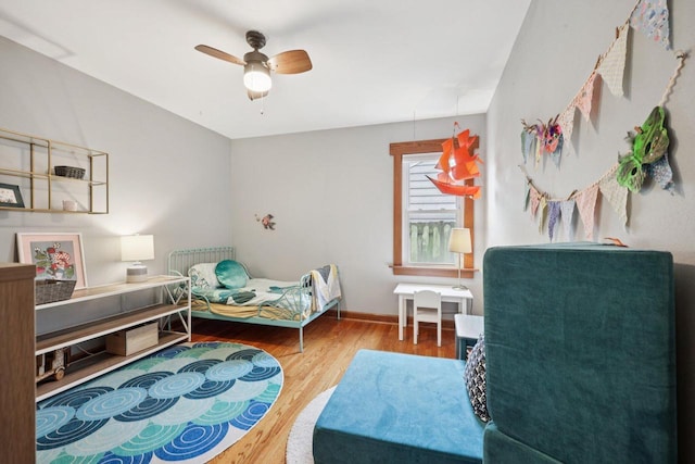 3154 N 82nd St, Milwaukee, WI 53222 - bedroom featuring wood finished floors and ceiling fan