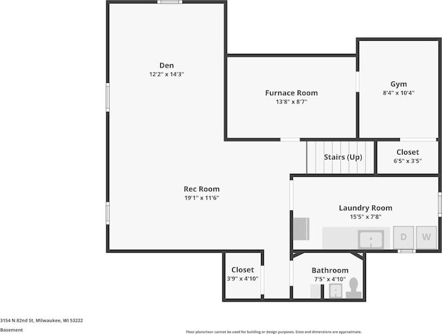 3154 N 82nd St, Milwaukee, WI 53222 - view of room layout