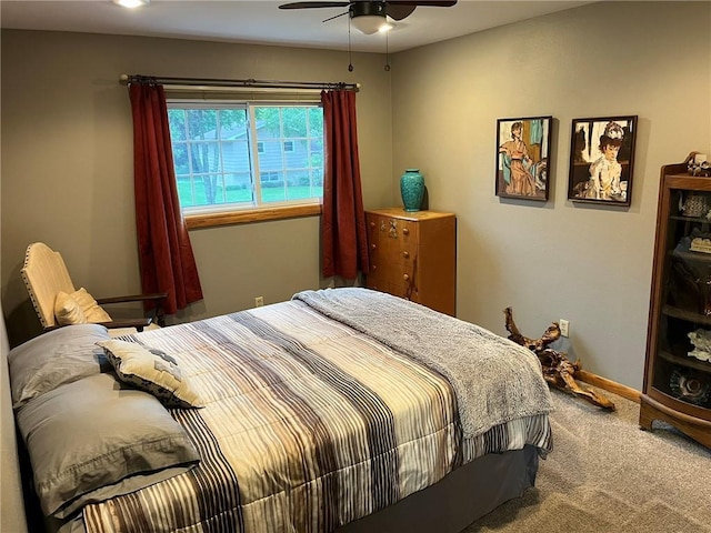 3158 Leslie Ln, Eau Claire, WI 54703 - carpeted bedroom featuring baseboards and ceiling fan