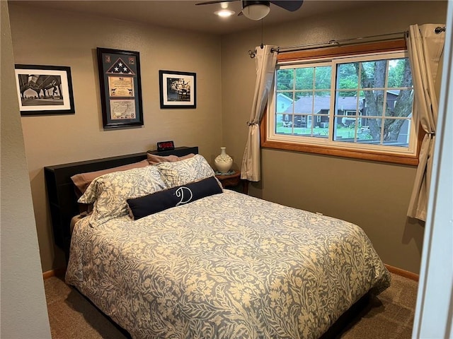 3158 Leslie Ln, Eau Claire, WI 54703 - bedroom with carpet flooring and a ceiling fan