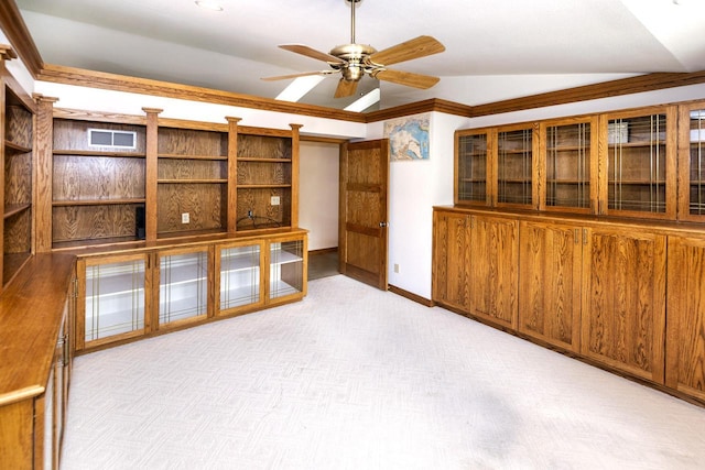 3381 S Highpointe Dr, New Berlin, WI 53151 - carpeted spare room featuring lofted ceiling and ceiling fan