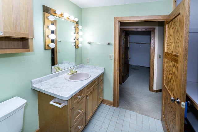 3381 S Highpointe Dr, New Berlin, WI 53151 - bathroom with vanity and tile patterned floors
