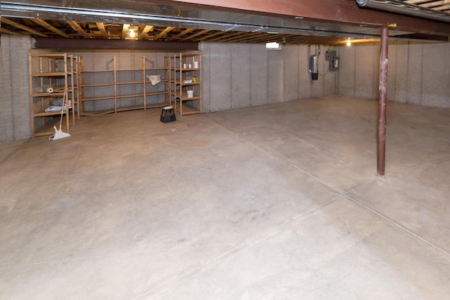 3381 S Highpointe Dr, New Berlin, WI 53151 - unfinished below grade area with a central vacuum unit