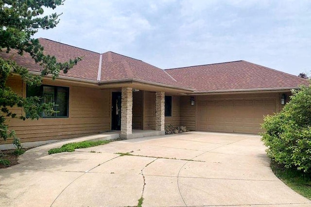 3381 S Highpointe Dr, New Berlin, WI 53151 - view of front of home featuring concrete driveway and an attached garage