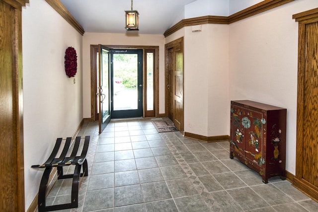 3381 S Highpointe Dr, New Berlin, WI 53151 - entryway featuring dark tile patterned floors