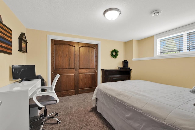 1395 American Eagle Dr, Slinger, WI 53086 - bedroom featuring carpet, a closet, and an office area