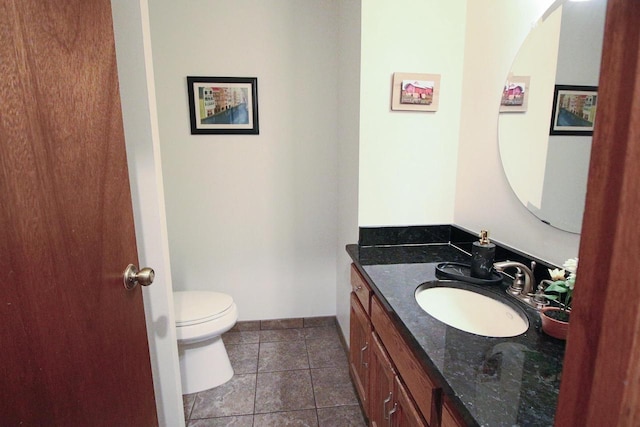 1000 Ridge Rd, Waukesha, WI 53186 - half bathroom with vanity and tile patterned floors