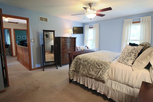 1000 Ridge Rd, Waukesha, WI 53186 - bedroom featuring carpet flooring and ceiling fan