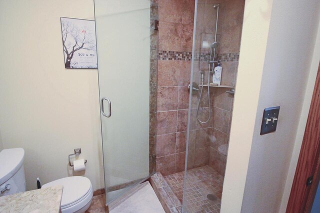 1000 Ridge Rd, Waukesha, WI 53186 - full bathroom with a stall shower, vanity, and tile patterned flooring