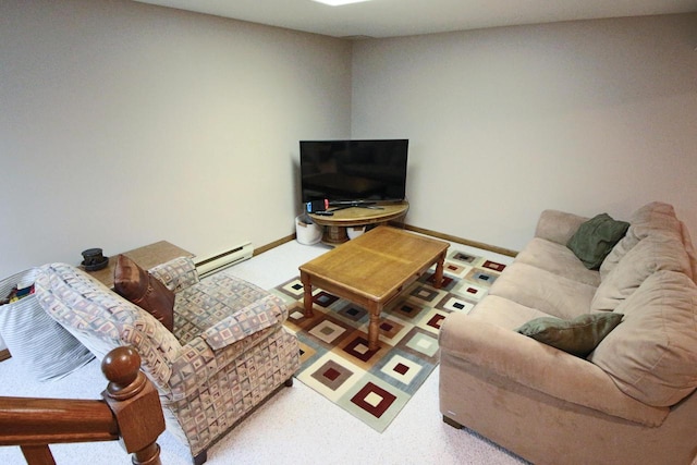 1000 Ridge Rd, Waukesha, WI 53186 - living room with a baseboard heating unit