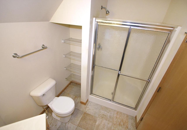 65 S Gardens Way, Fitchburg, WI 53711 - bathroom featuring a shower stall and toilet