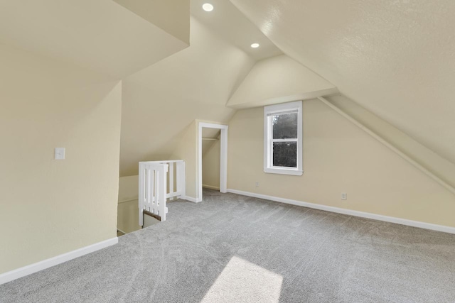 3124 N 29th St, Milwaukee, WI 53216 - additional living space featuring lofted ceiling, carpet flooring, and recessed lighting