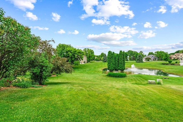 N66W38493 N Woodlake Cir, Oconomowoc, WI 53066 - view of green lawn featuring a water view