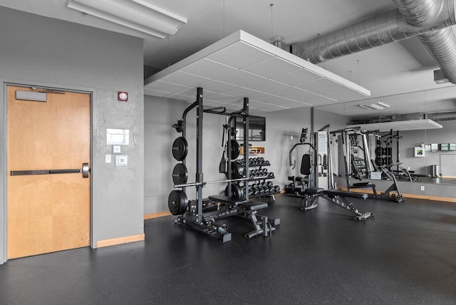 106 W Seeboth St Unit 702, Milwaukee, WI 53204 - exercise room with baseboards