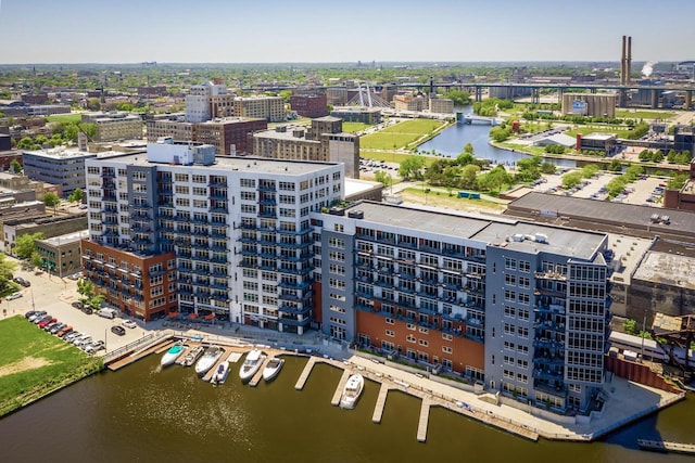 106 W Seeboth St Unit 702, Milwaukee, WI 53204 - view of urban area featuring a nearby body of water and apartment complex