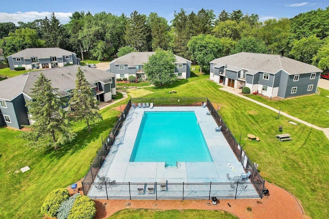 1508 Whispering Pines Way, Fitchburg, WI 53713 - view of swimming pool with a residential view