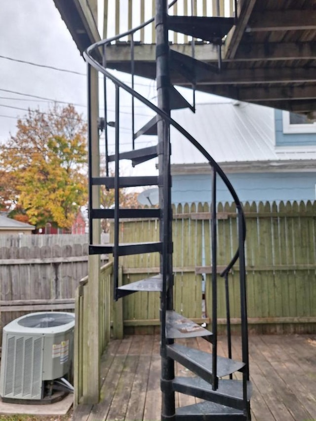 1326 N 11th St, Sheboygan, WI 53081 - view of patio / terrace with a deck and stairs