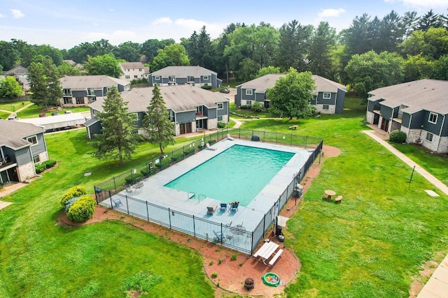 807 Whispering Pines Way, Fitchburg, WI 53713 - aerial perspective of suburban area with a pool