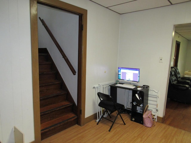1744 N 27th St, Sheboygan, WI 53081 - office featuring wood finished floors and radiator heating unit