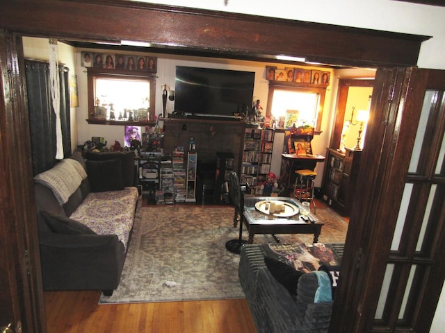 616 N 14th St, Sheboygan, WI 53081 - living area featuring wood finished floors