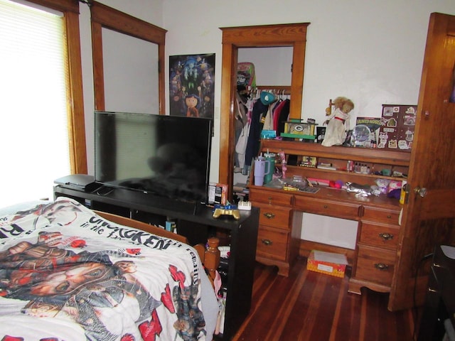 616 N 14th St, Sheboygan, WI 53081 - bedroom featuring dark wood-type flooring