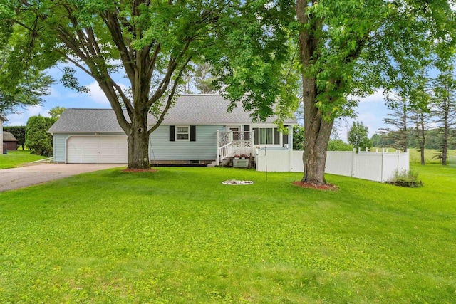 11165 Main St, Hewitt, WI 54441 - view of front of home featuring an attached garage and driveway
