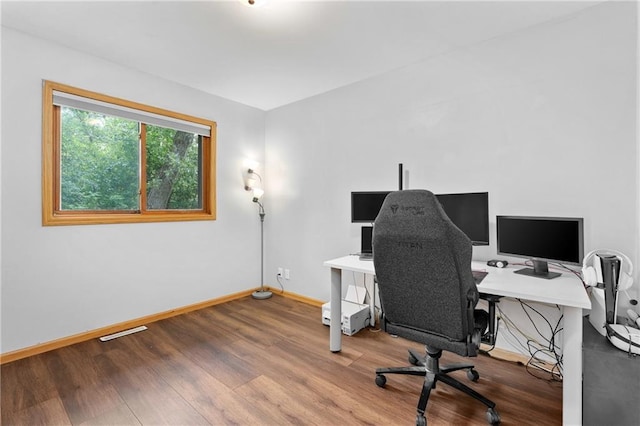 3713 Kingswood Ct, Eau Claire, WI 54701 - home office featuring wood finished floors