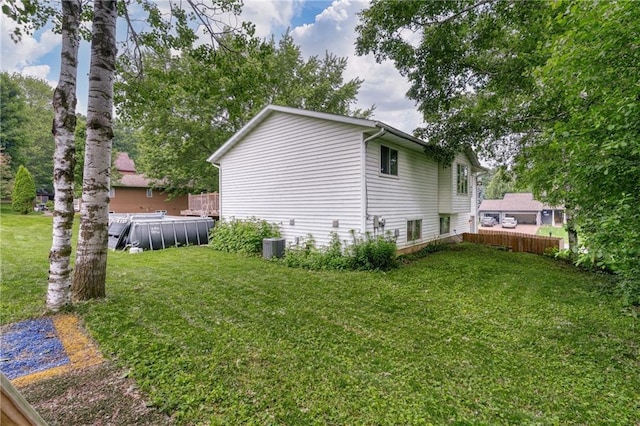 3713 Kingswood Ct, Eau Claire, WI 54701 - view of home's exterior with an outdoor pool and a cooling unit