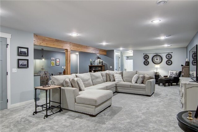 1040 Wissota Green Pkwy, Chippewa Falls, WI 54729 - living area with carpet and recessed lighting