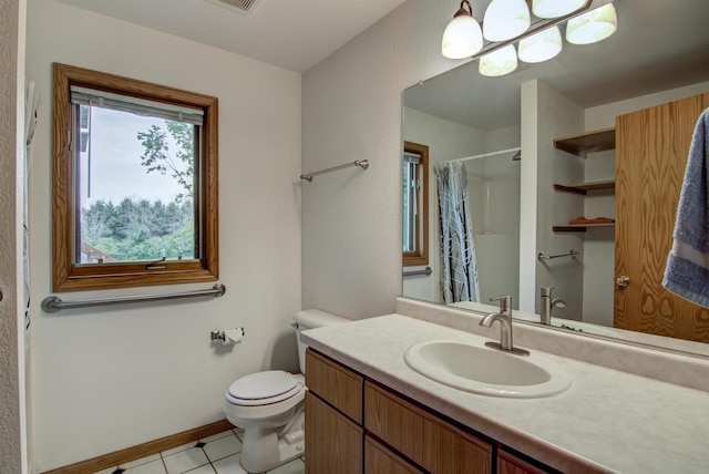 8103 W Folsom St, Eau Claire, WI 54703 - bathroom featuring tile patterned flooring, vanity, and curtained shower