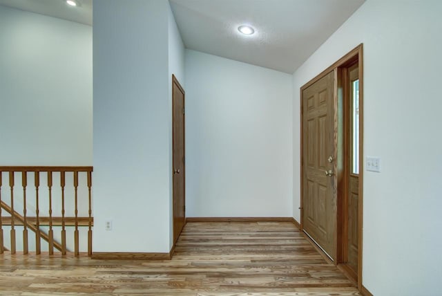 8103 W Folsom St, Eau Claire, WI 54703 - hallway featuring wood finished floors and recessed lighting
