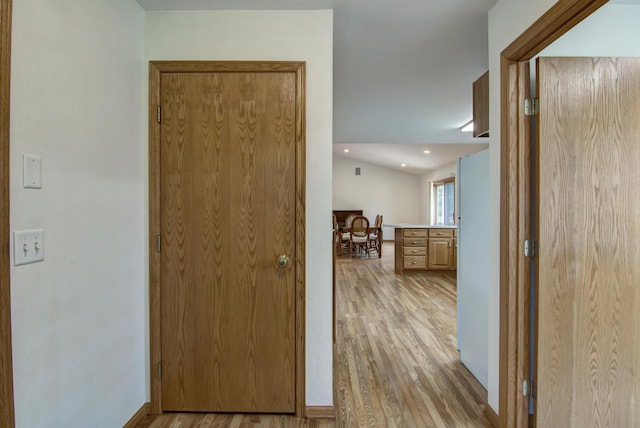8103 W Folsom St, Eau Claire, WI 54703 - hall with light wood-type flooring and recessed lighting