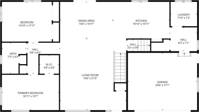 8103 W Folsom St, Eau Claire, WI 54703 - view of home floor plan