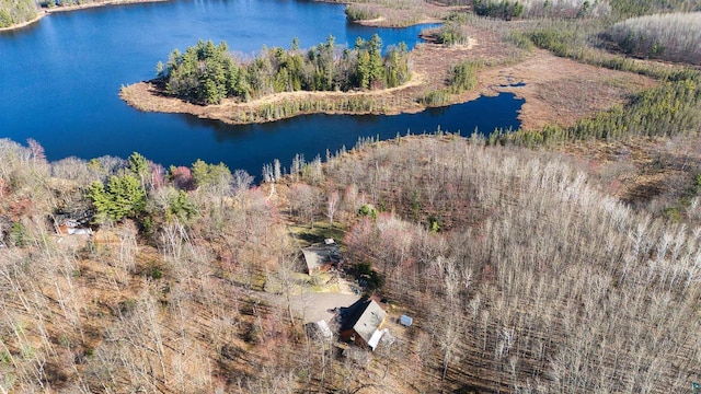 7760 N Thunder Point Rd, Hayward, WI 54843 - aerial overview of property's location featuring a large body of water
